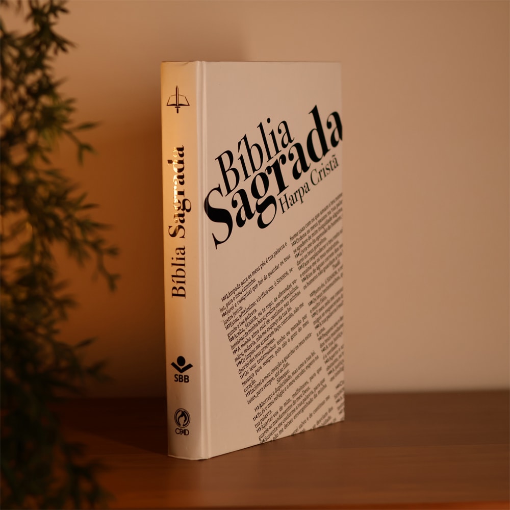 Bíblia Sagrada Texto | ARC | Harpa Cristã | Capa Dura