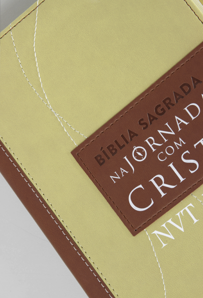 Bíblia Sagrada na Jornada com Cristo | NVT Letra Grande | Capa Marrom