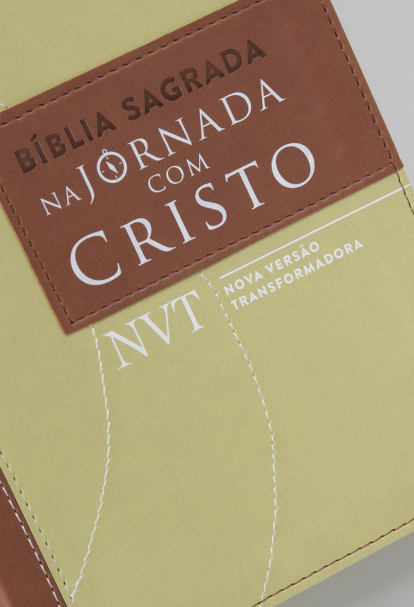 Bíblia Sagrada na Jornada com Cristo | NVT Letra Grande | Capa Marrom