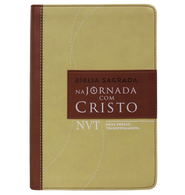 Bíblia Sagrada na Jornada com Cristo | NVT Letra Grande | Capa Marrom
