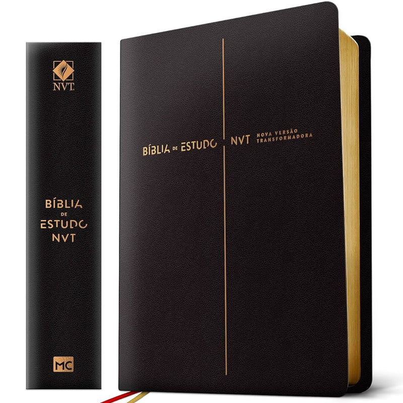 Bíblia De Estudo NVT | Capa Luxo Preta