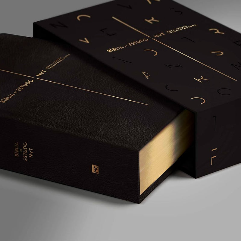 Bíblia De Estudo NVT | Capa Luxo Preta