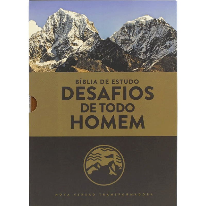 Bíblia Sagrada de Estudo Desafios de Todo Homem | NVT | Marrom
