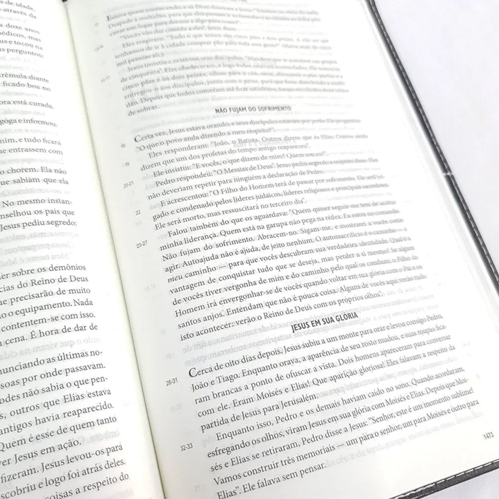 Bíblia A Mensagem | Letra Normal | Capa Luxo Preta