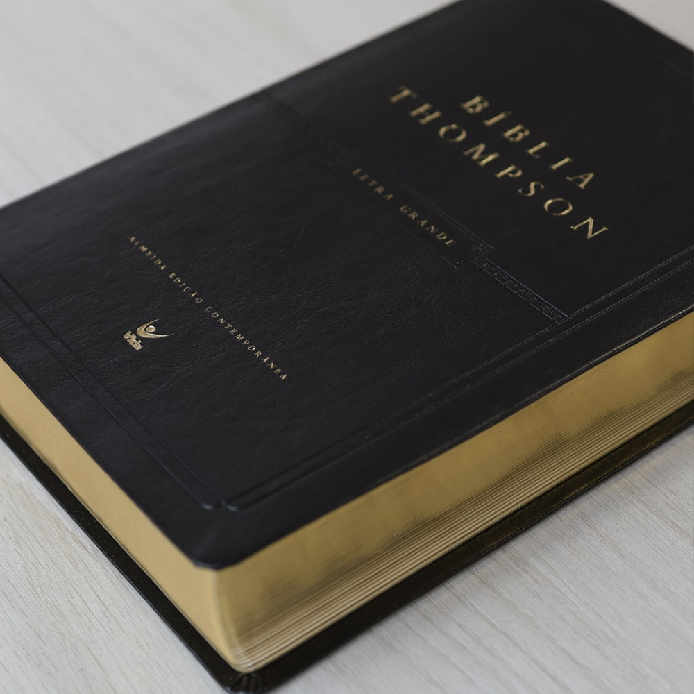 Bíblia de Estudo Thompson | AEC Letra Grande | Preta Luxo