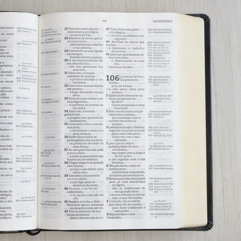 Bíblia de Estudo Thompson | AEC Letra Grande | Preta Luxo