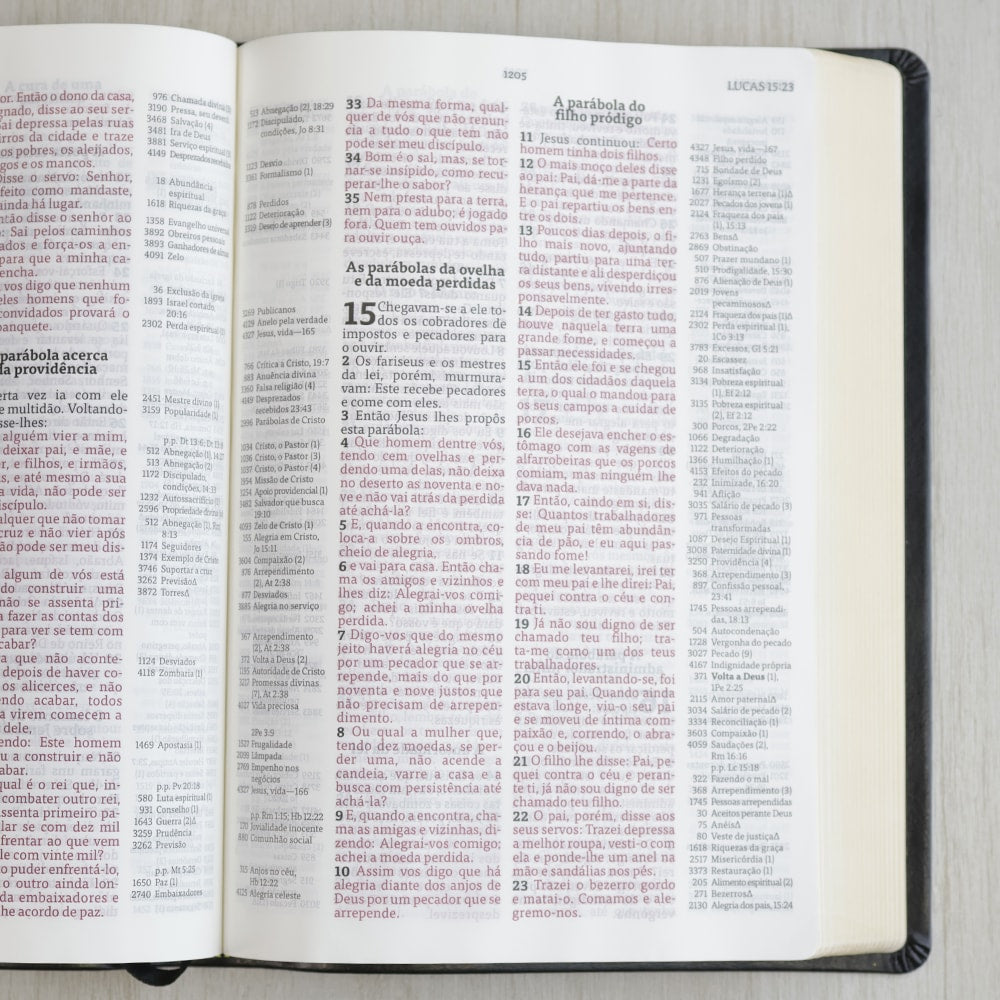 Bíblia de Estudo Thompson | AEC Letra Grande | Preta Luxo