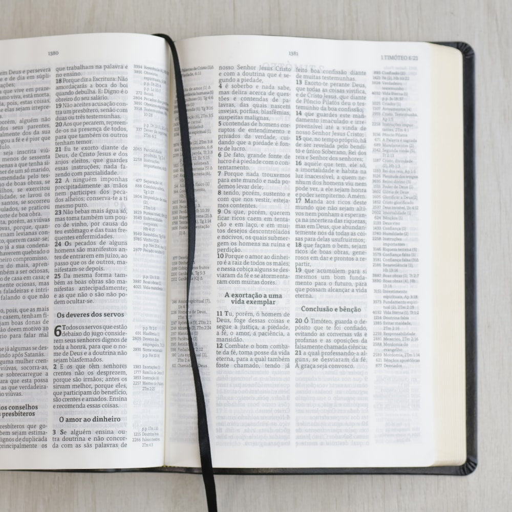Bíblia de Estudo Thompson | AEC Letra Grande | Preta Luxo