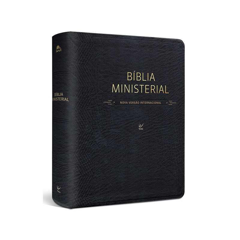 Bíblia Ministerial | NVI Letra Normal | Capa PU Preta