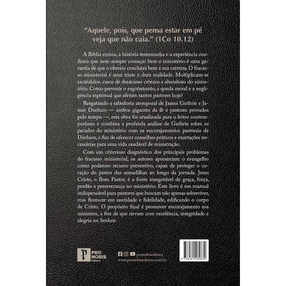 Prevenção Contra a Queda Pastoral | James Guthrie e James Durham