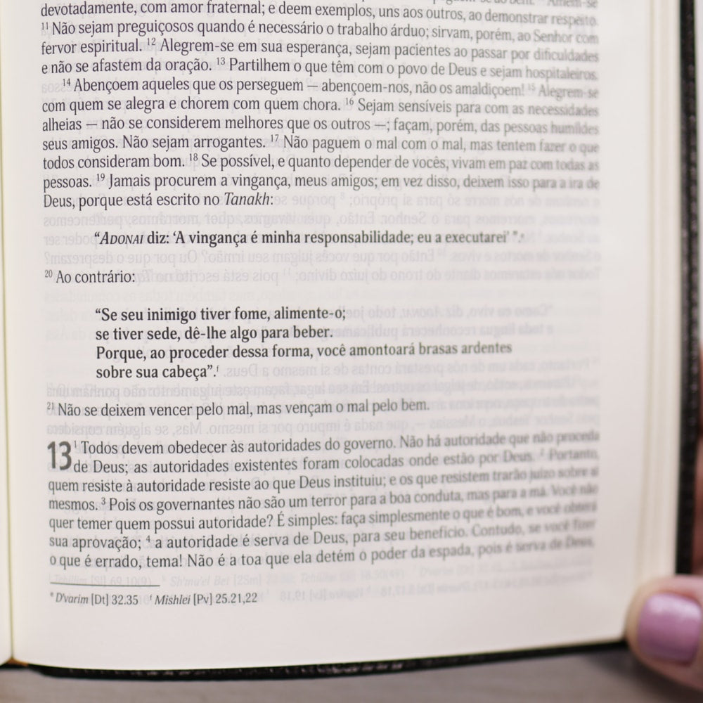 Bíblia Judaica Completa | Letra Normal | Capa Luxo Preta