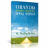 Livro de capa dura azul claro com título "Orando Diariamente o Pai Nosso" em branco e amarelo. — Plenitude