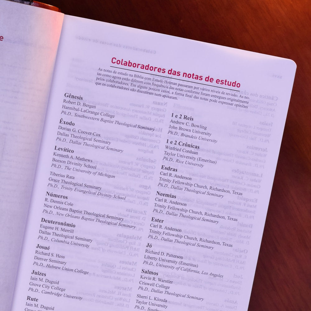 Bíblia King James 1611 Com Estudo Holman BKJ Preta e Marrom