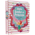 Bíblia Sonho de Princesa, capa dura ilustrada com menina feliz, moldura colorida e fundo listrado rosa e branco. — Plenitude