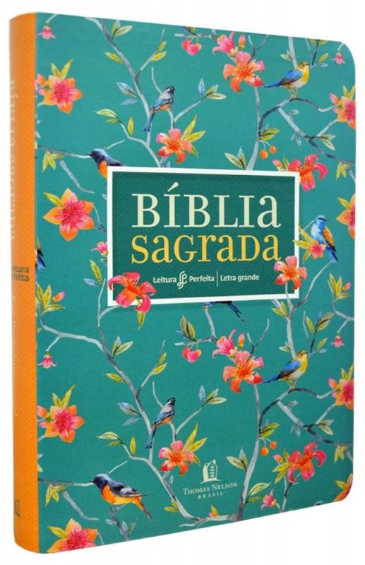 Bíblia Sagrada - Leitura Perfeita | Letra Grande | NVI | Capa Flores