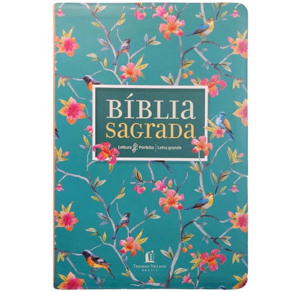 Bíblia Sagrada - Leitura Perfeita | Letra Grande | NVI | Capa Flores