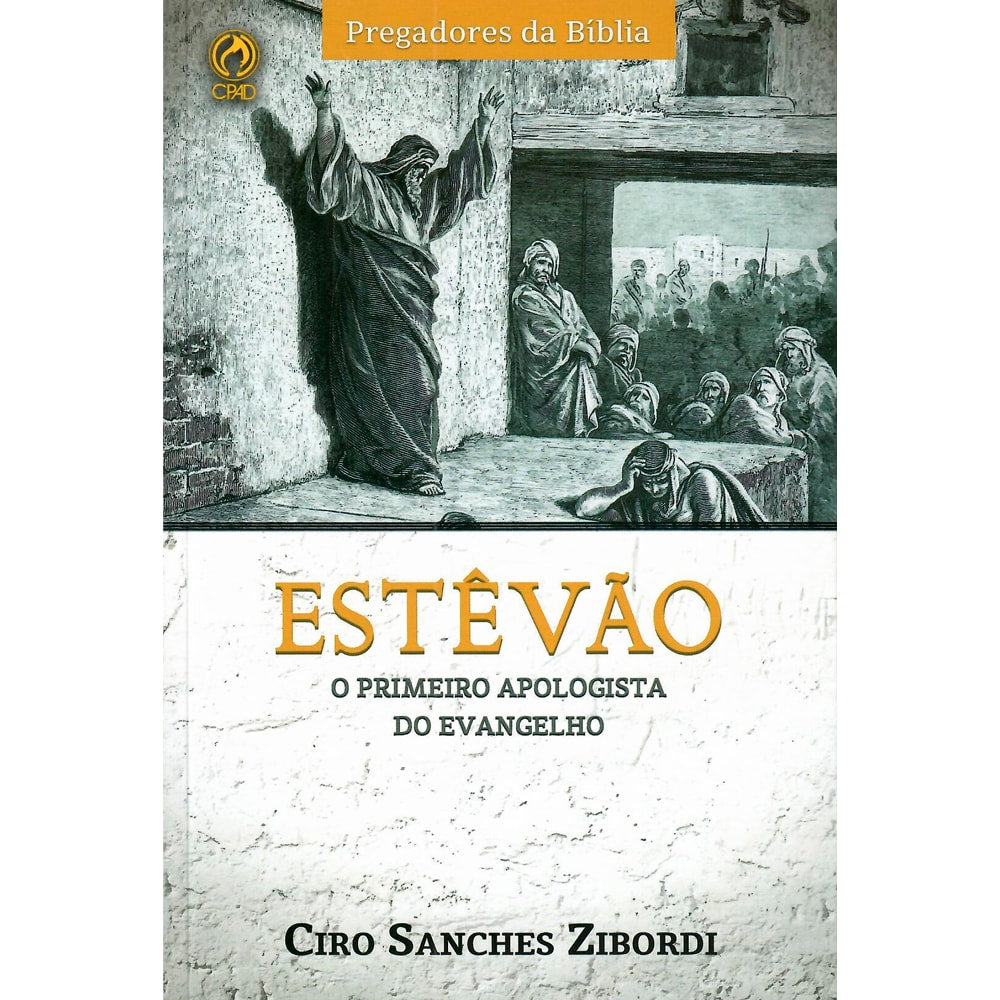 Livro Estevão, capa com ilustração antiga e título em destaque. — Plenitude