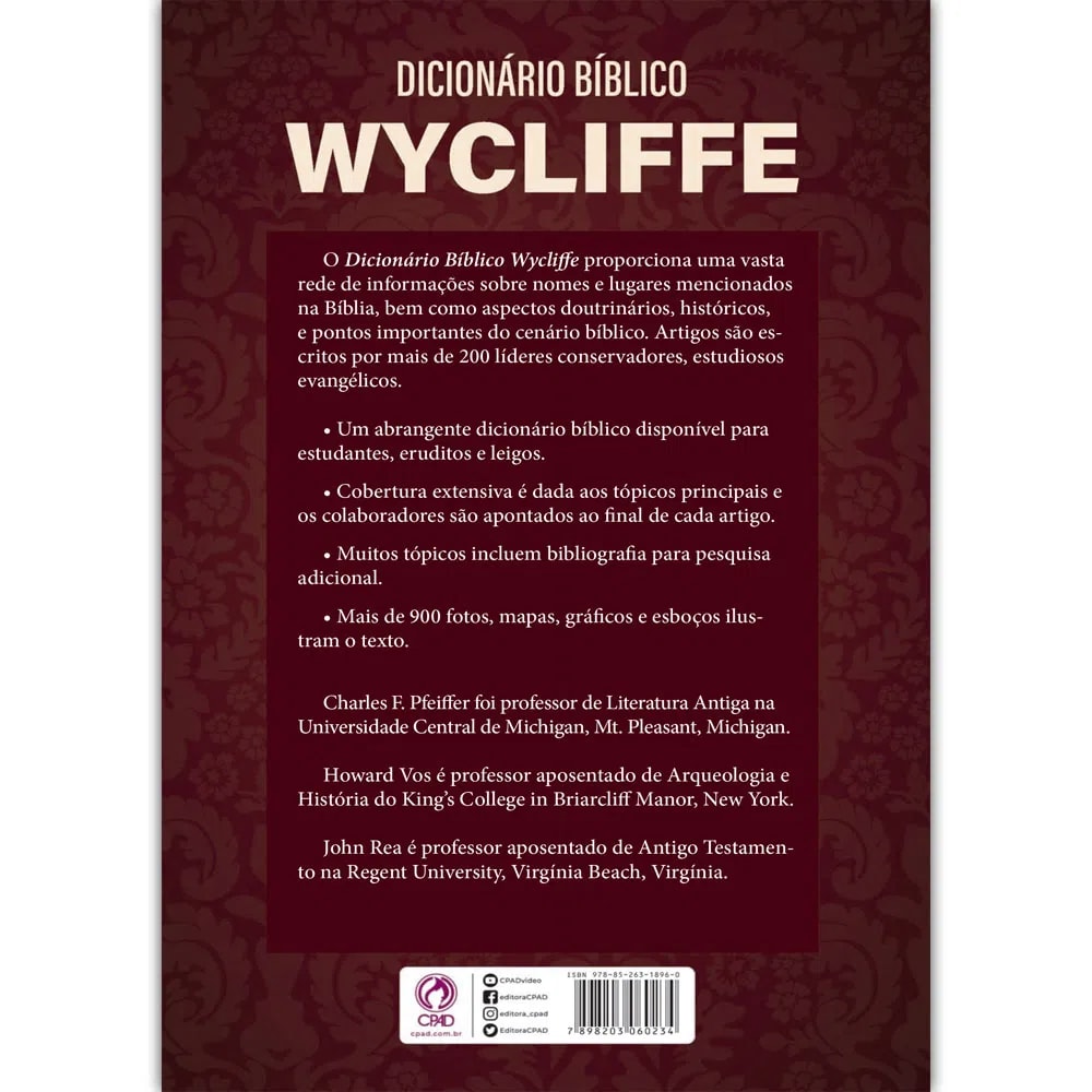 Dicionário Bíblico Wycliffe | Charles F. Pfeiffer