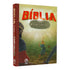 Livro "Bíblia Histórias Para Meninos Corajosos", capa colorida com ilustração de Davi e Golias. — Plenitude