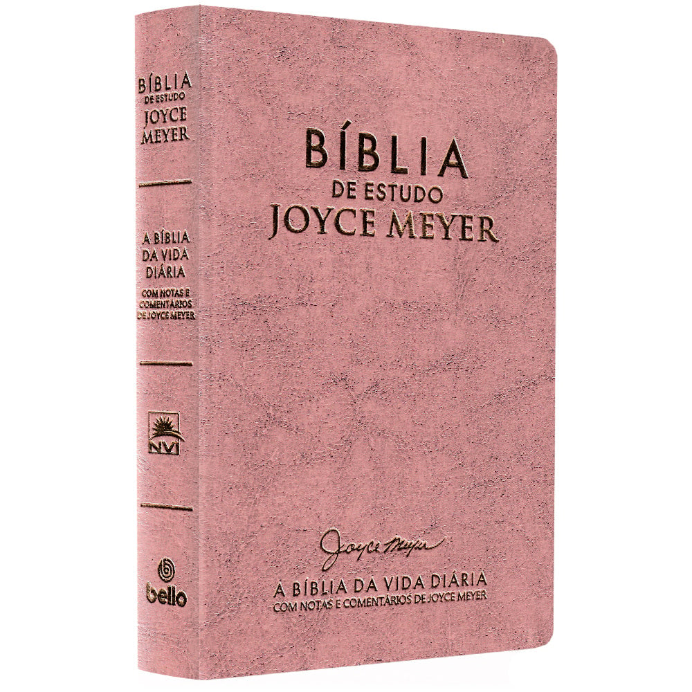 Bíblia De Estudo Joyce Meyer | NVI | Letra Média | Capa Rosa