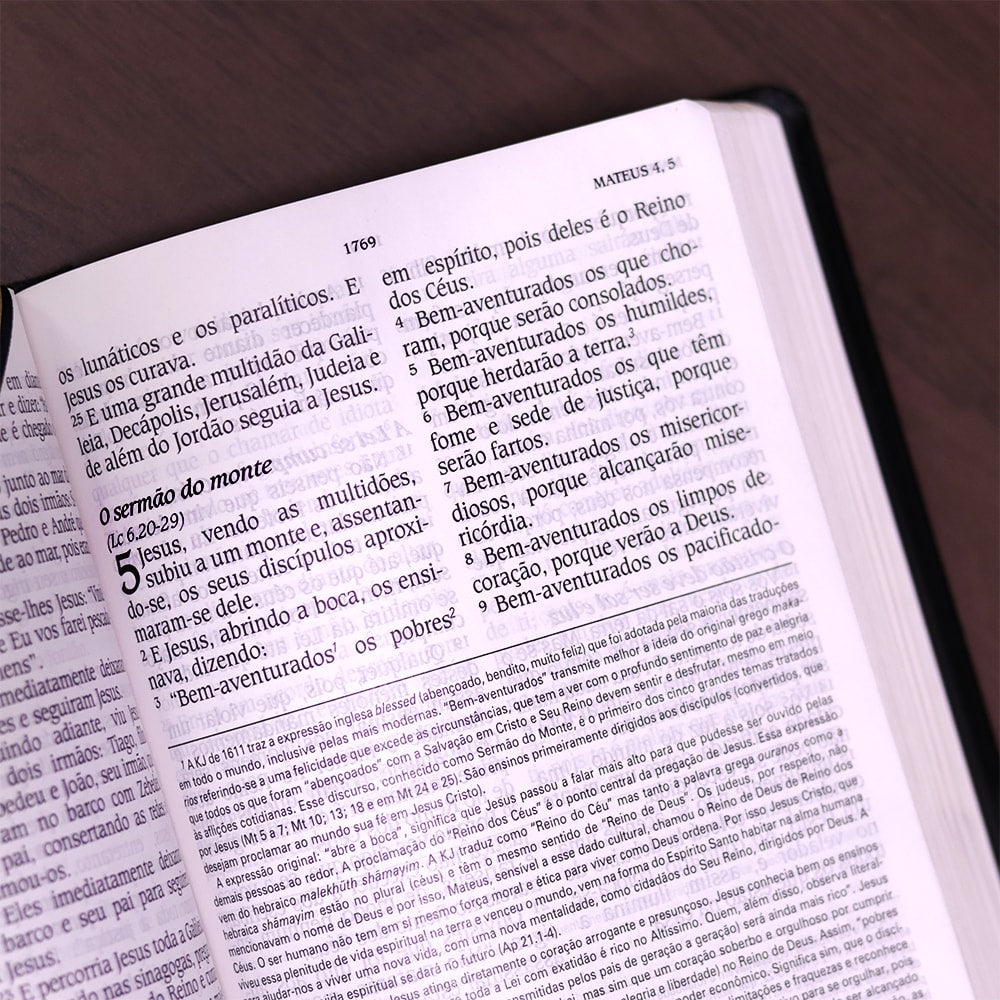 Bíblia de Estudo King James | KJA Letra Grande | Preta