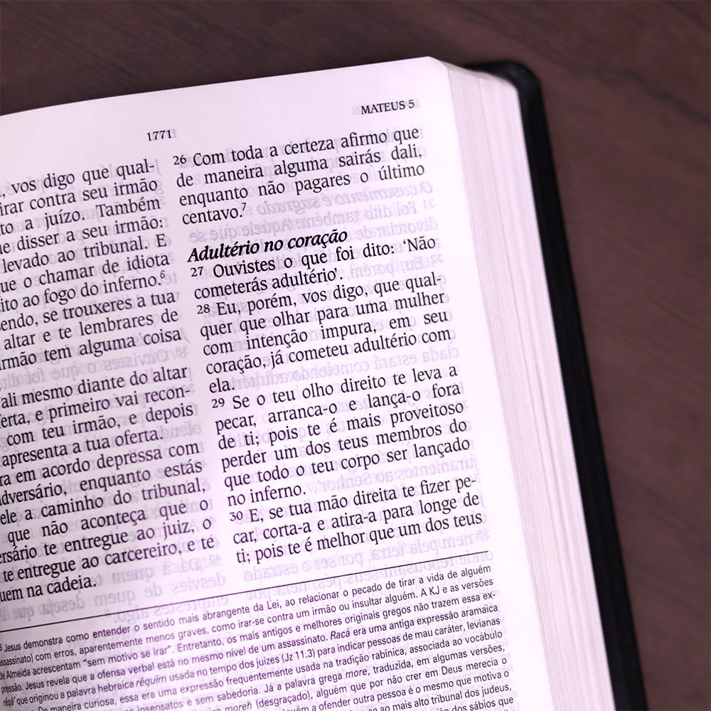 Bíblia de Estudo King James | KJA Letra Grande | Preta