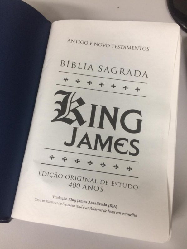 Bíblia de Estudo King James | KJA Letra Grande | Azul