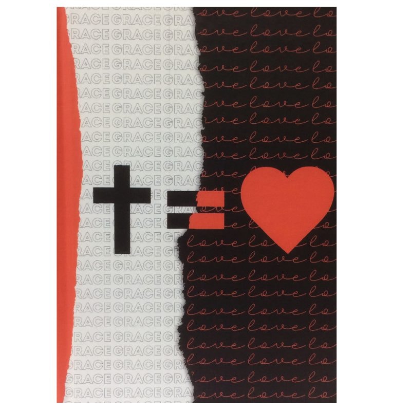 Bíblia Sagrada | Letra Normal | NAA |  Cruz Grace Love Tricolor Branco e Preto