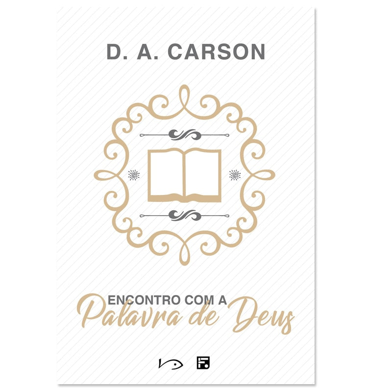 Livro Encontro com a Palavra de Deus, D. A. Carson, capa branca com ícone de livro. — Plenitude