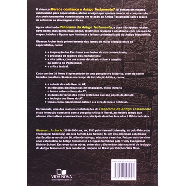 Panorama do Antigo Testamento | Gleason L. Archer Jr.