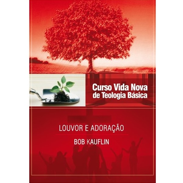 Livro Louvor e Adoração, Vol. 11, capa vermelha com árvore e pessoas. — Plenitude