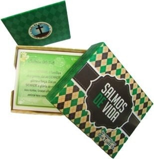 Caixinha de Versículos Diários | Salmos de Vida | Verde
