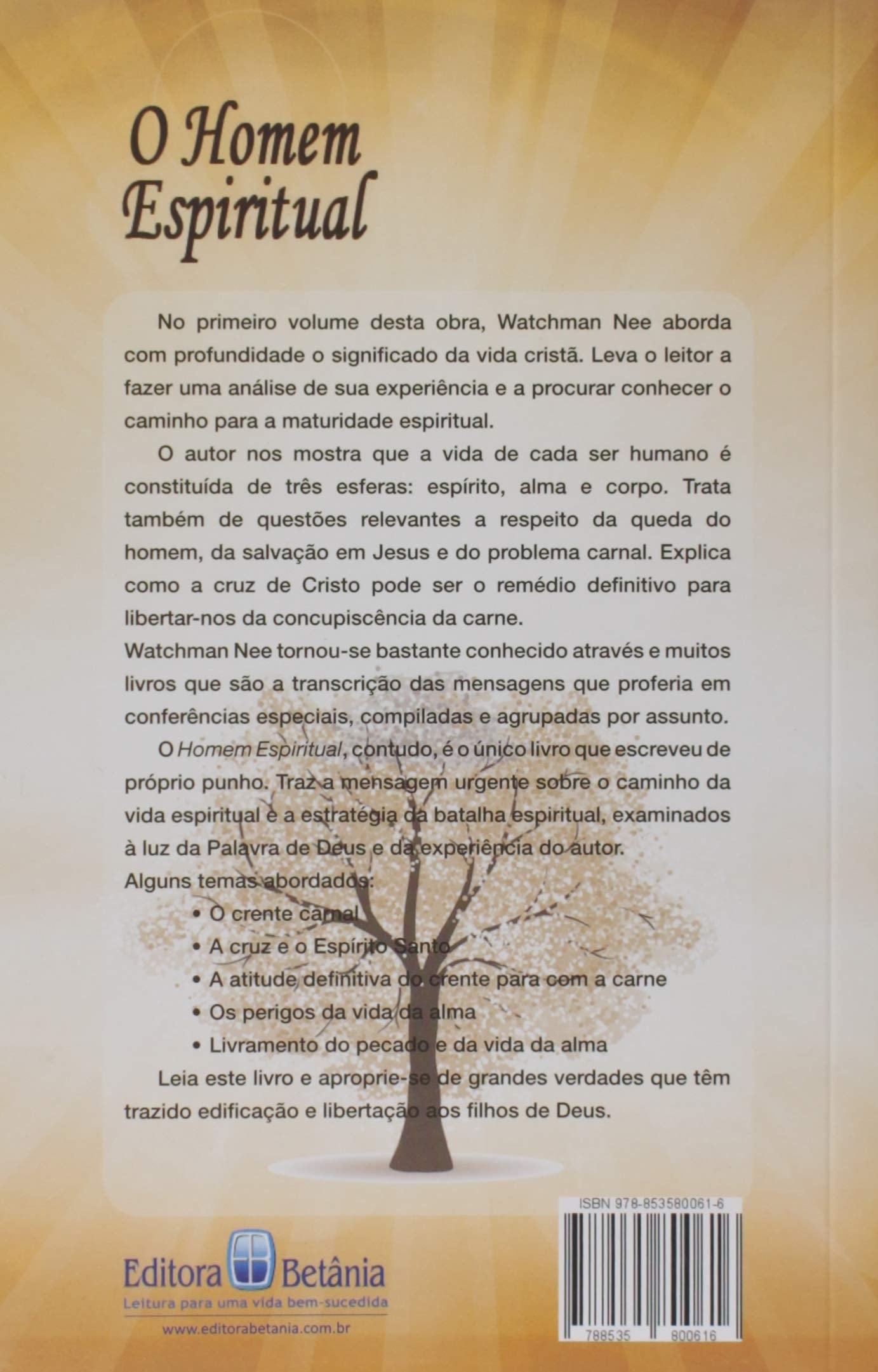 O Homem Espiritual | Watchman Nee | (Vol 1)