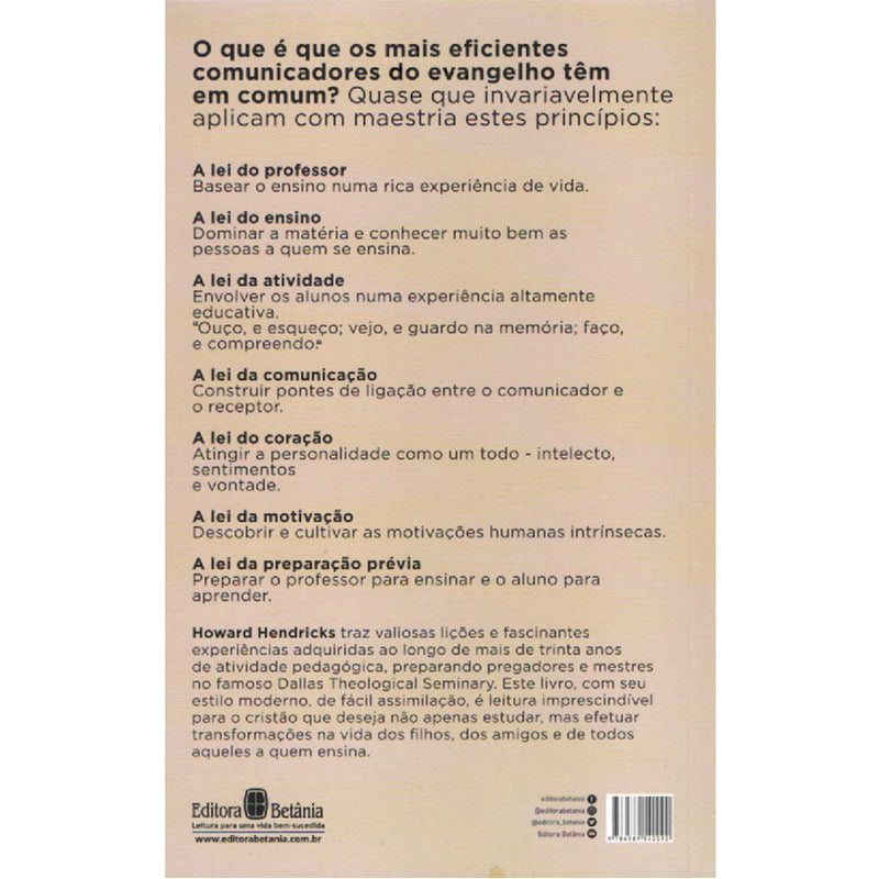 Ensinando Para Transformar Vidas | Howard Hendricks