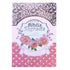 Bíblia Sagrada, capa laminada rosa com detalhes florais e corações, letra hipergigante, Harpa Avivada e Corinhos. — Plenitude