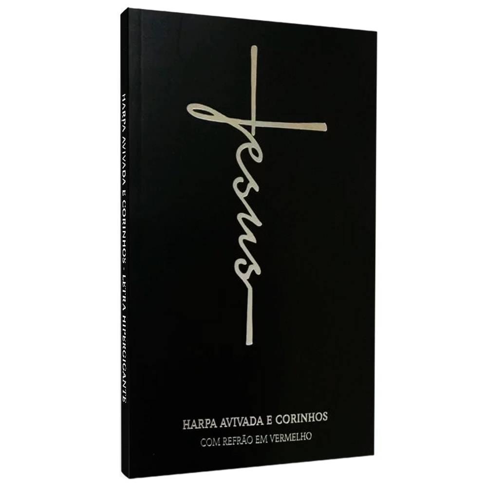 Harpa Avivada e Corinhos Jesus Preta, Letra Hipergigante, Capa Dura — Plenitude