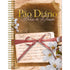 Devocional Diário de Oração Pai Nosso, capa dura espiral, cor marrom com fita vermelha e flores brancas. — Plenitude