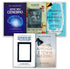 Kit de 5 livros de Dra. Caroline Leaf, com capas coloridas em azul, preto, branco e bege. — Plenitude