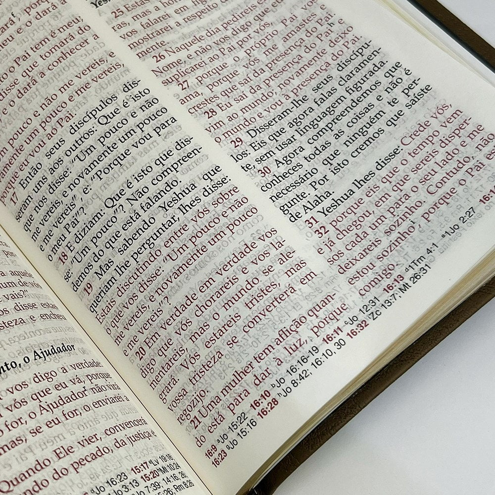 Bíblia Peshitta com Referências | Letra Grande | Capa Luxo Verde
