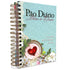 Diário de Oração Jóia Preciosa, capa com espiral, detalhes florais e um coração vermelho. — Plenitude