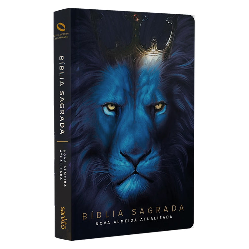 Bíblia Leão Azul | NAA | Letra Normal | Capa Dura