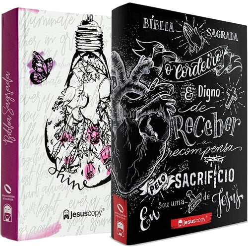 Kit Jesus Copy | Bíblia Lettering e Bíblia Shine