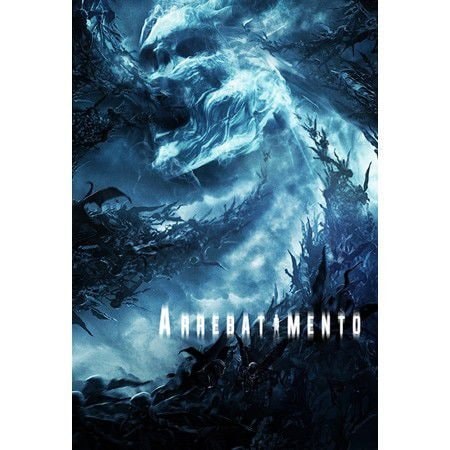 HQ Arrebatamento, capa escura com figuras fantasmagóricas em tons de azul e branco. — Plenitude