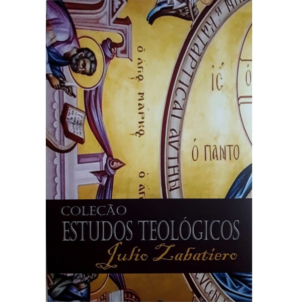 Livro Coleção Estudos Teológicos 3 Volumes de Julio Zabatiero, capa com arte religiosa. — Plenitude