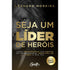 Livro Seja um Líder de Heróis de Leandro Moreira, capa preta com leão e letras douradas. — Plenitude