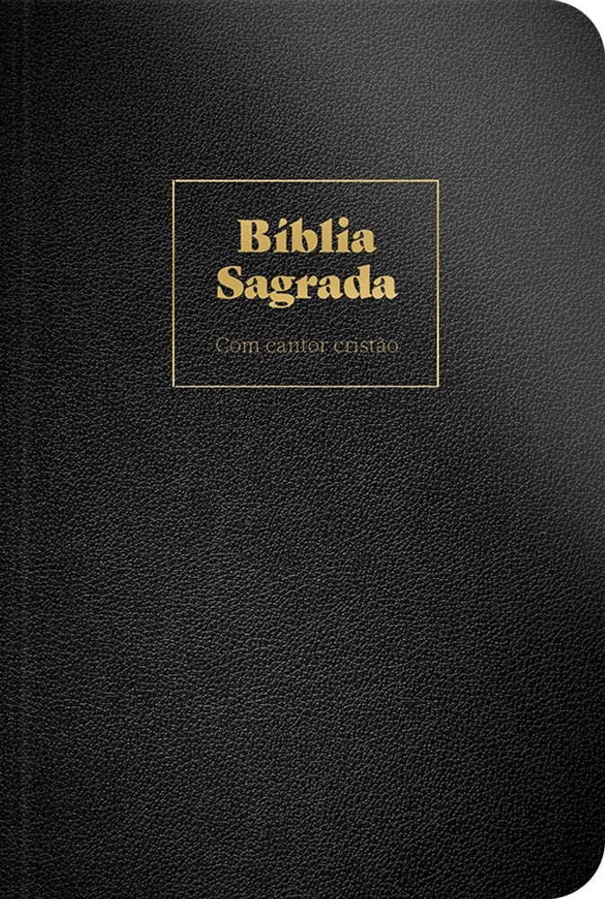 Bíblia Sagrada Com Cantor Cristão | ARC | Letra Grande | Capa Preta