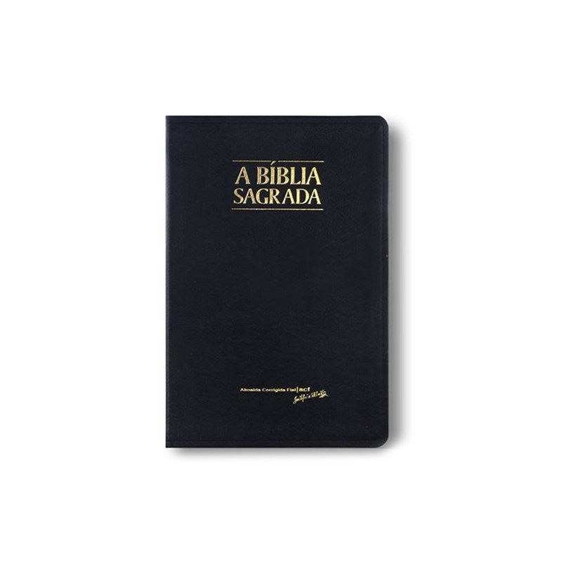 Bíblia Sagrada Slim | ACF | Letra Média | Capa Preto Luxo