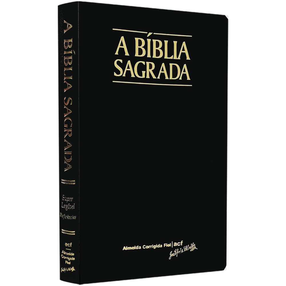 Bíblia Sagrada | ACF | Letra Super Legível | Capa PU luxo Preta