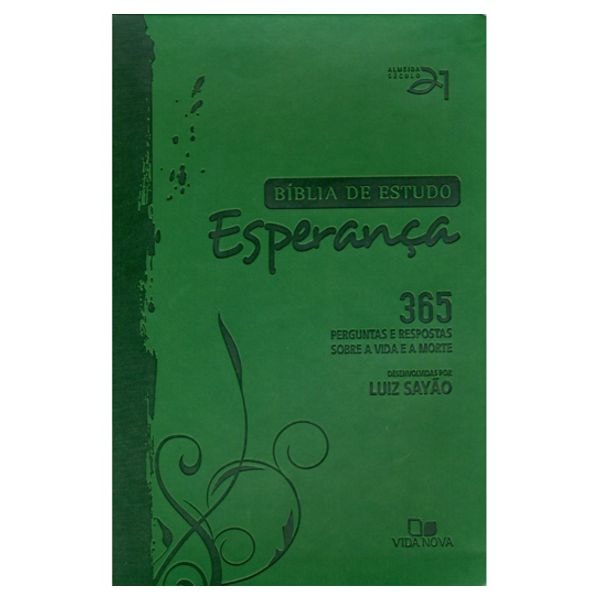 Bíblia de Estudo Esperança | A21 | Letra Normal | Capa Verde