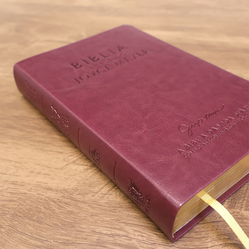 Bíblia De Estudo Joyce Meyer | NVI | Letra Média | Capa Marsala